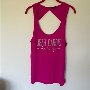 Workout Cardio Top with Graphic Print